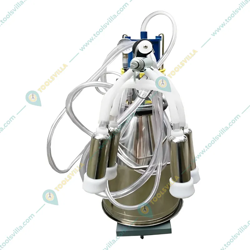 Single Bucket Piston Type Milking Machine with 0.75HP motor
