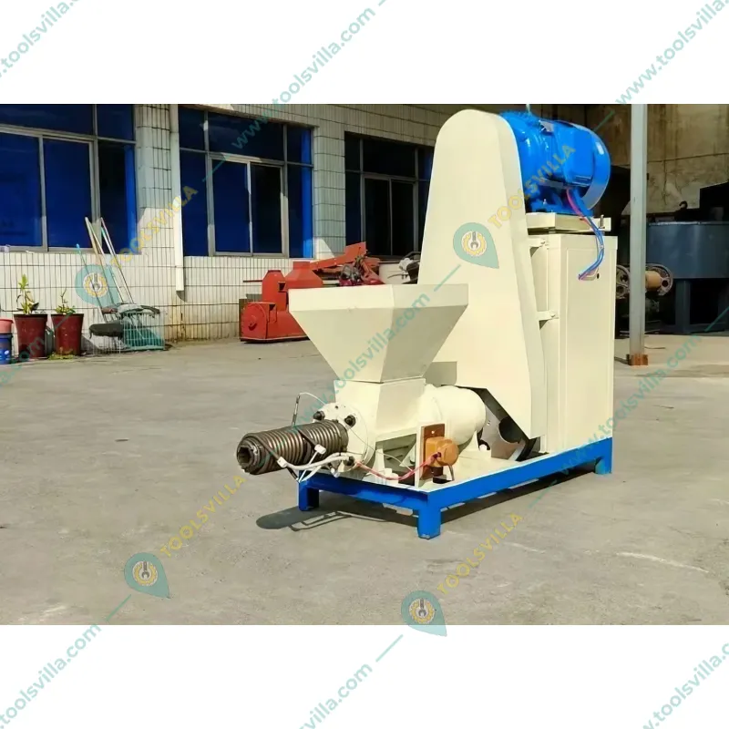 Commercial 15 HP Cow Dung Screw Type Bio Coal Briquetting Machine, 250 Kg/hr Output