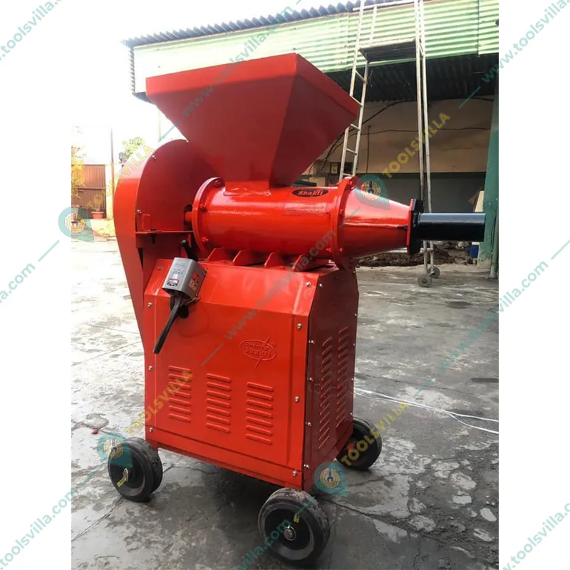 Semi Automatic Cow Dung Log Making Machine 5HP Three Phase