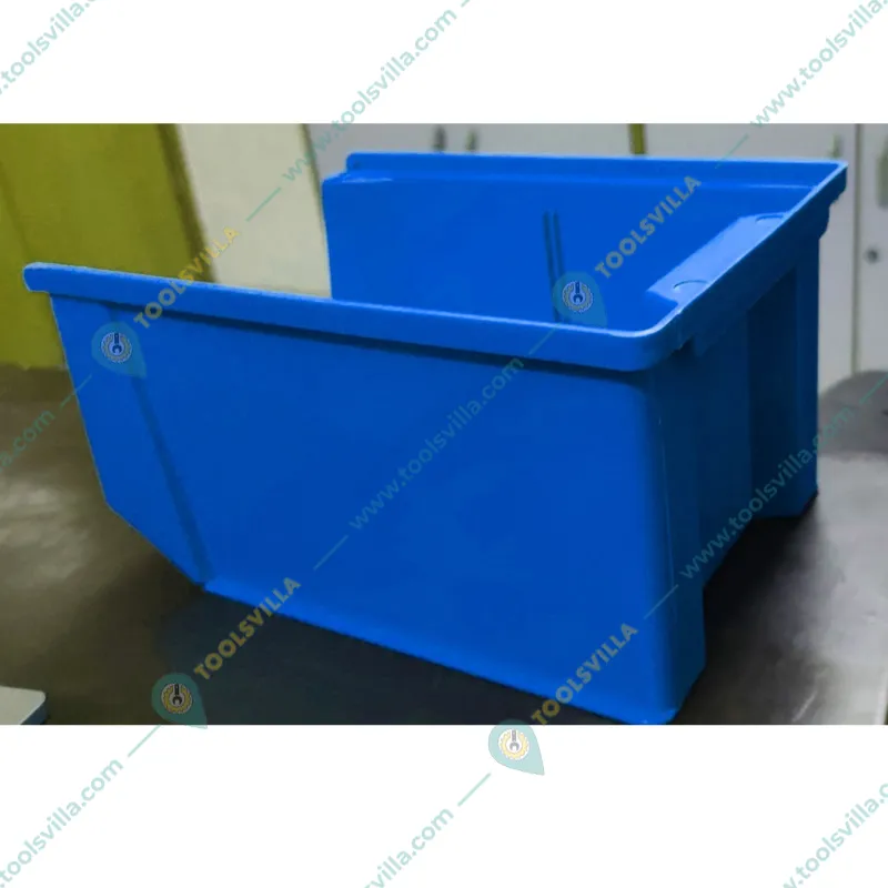 Global Star 230x150x120 mm HDPE Crate-25 Blue Storage Bins (Pack of 21)