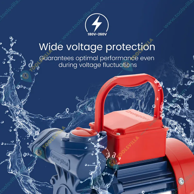 Crompton 0.5 HP Single Phase Self Priming Monoblock Pump, 69ft Max. Head, 25X25mm (CHAMP PLUS II) - 1 Year Warranty
