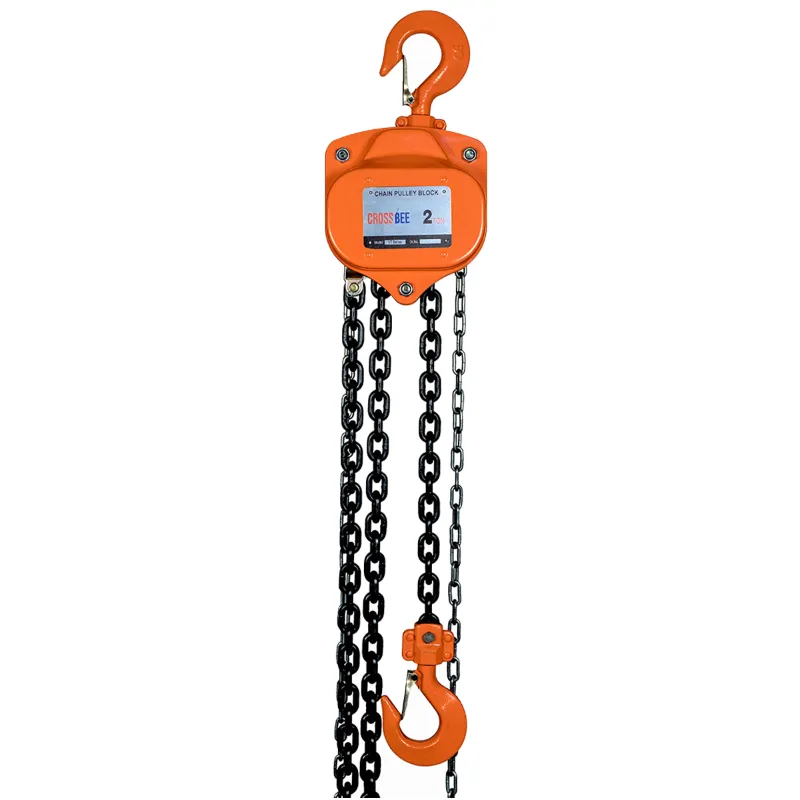 Crossbee 2 Ton Chain Pulley Block With 8 mm Dia Load Chain-Single Fall (Warranty-6 Months)(Chain Length-3 Meter)