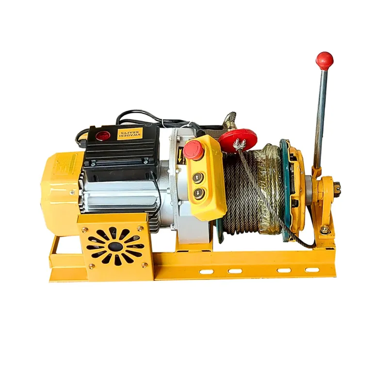 Crossbee 1000 KG capacity 3 Hp Electric Clutch Winch With 8 MM & 50 meter Wire Rope