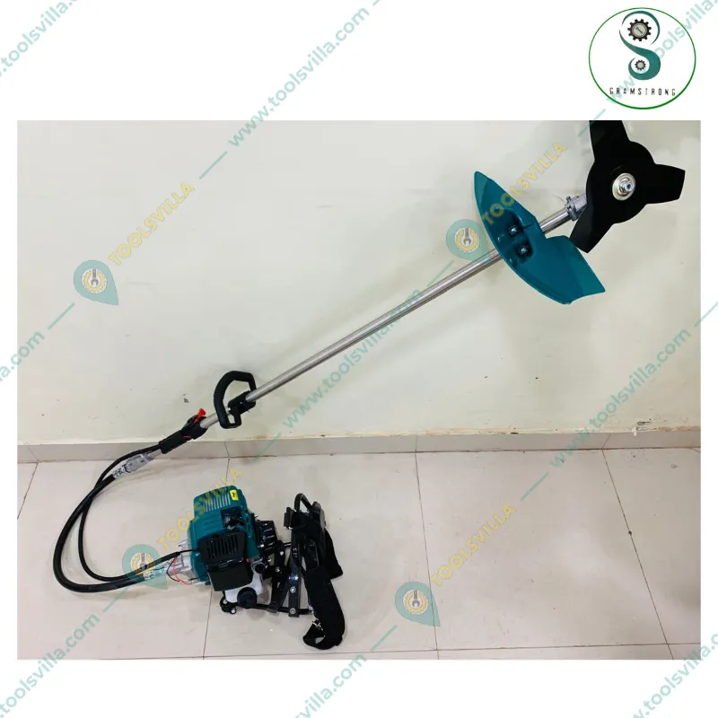 GRAMSTRONG Premium 4 Stroke 31 CC Backpack Brush Cutter With Cross Blade Weeder Attachment and 6 Months Warranty