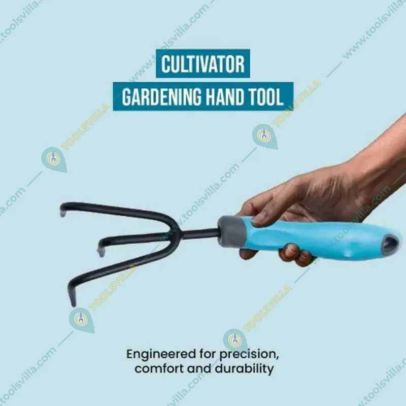 Jaiveer Set of 3 Handy Garden Tools - Cultivator, Weeder and Trowel | Used for Effective Gardening