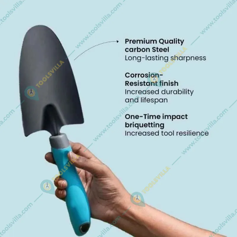 Jaiveer Set of 3 Handy Garden Tools - Cultivator, Weeder and Trowel | Used for Effective Gardening