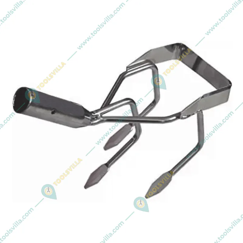 RedBuild 2 in 1 Manual Culti-Weeder Without Handle, 3 Fingers 4 Inches Blade for Weeding and Cultivating Soil