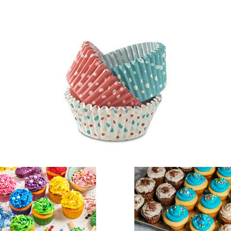 100 Pcs, Standard Size Bio-degradable Cupcake Paper Cups for Indoor and Outdoor Events