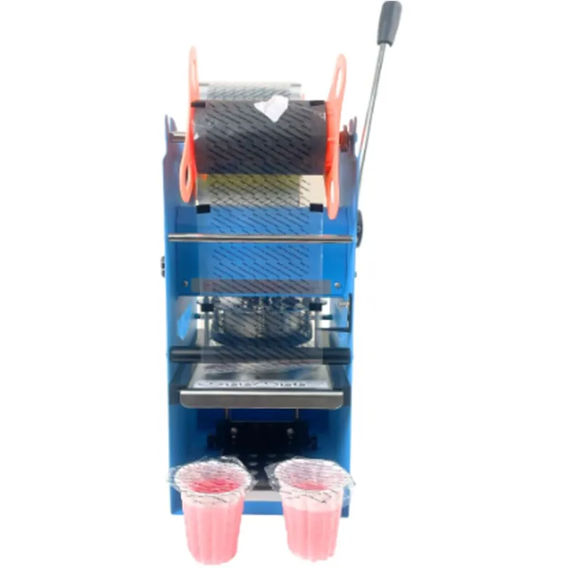 SMART PACK Manual Cup Foil Sealing Machine of ‎300 Watts Power for Packaging, 200-250 cups/hour Sealing Capacity