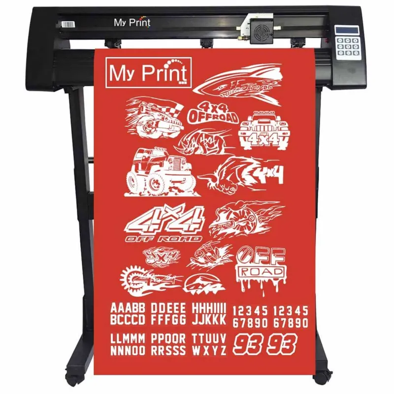 MY PRINT 24 Inch Radium Sticker Cutting Plotter | With Stand & Insatallation Guide