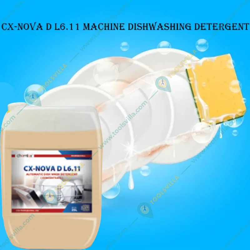 2 Pcs of Chemtex (5 Liter x 2 pcs) CX-NOVA D L6.11 Machine Dishwashing Detergent