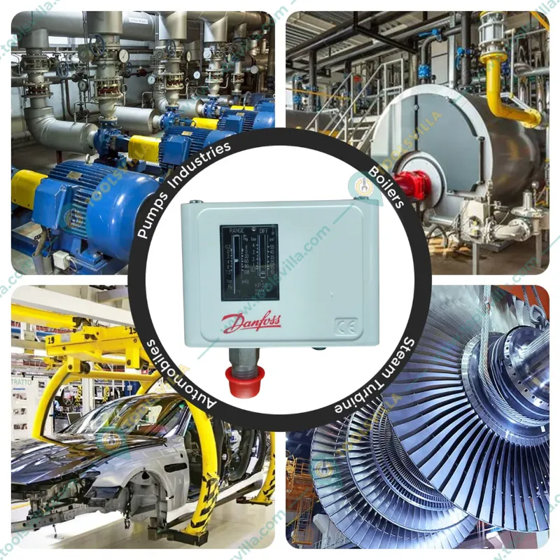 DANFOSS KP35 Pressure Switch for Pressure Booster Pump, 17 Bar Max. Pressure
