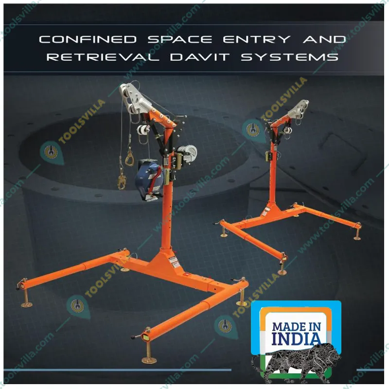 Heavy Duty 250 Kg Load Capacity Aluminium Body Confined Space Davit Arm