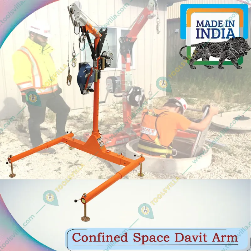 Heavy Duty 250 Kg Load Capacity Aluminium Body Confined Space Davit Arm