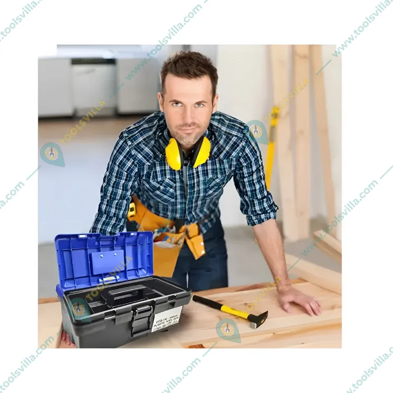 DE-NEERS 550 x 250 x 275 mm Plastic Tool Box With Organizer