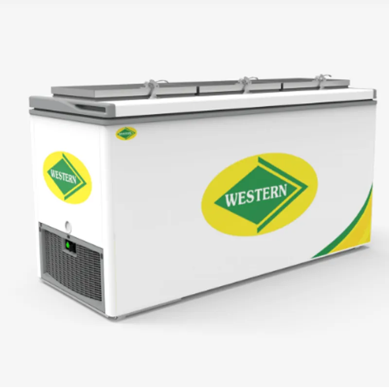 WESTERN E525D320 Hard Top Hatched Triple Door 440L Eutectic Freezer with Roller Wheels, Quiet Compressor, 4 Years Warranty