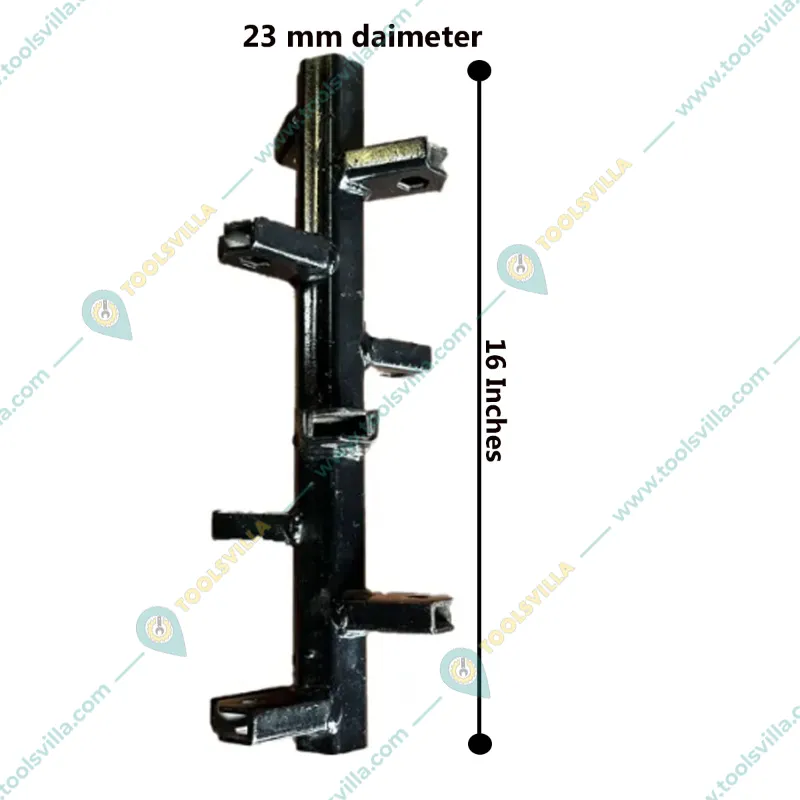 Heavy Duty 2 Pcs of 2.6 Feet Deep Tilling Center Rotary Shaft (8 Blades each) for 5 to 12 HP Petrol Power Tiller 