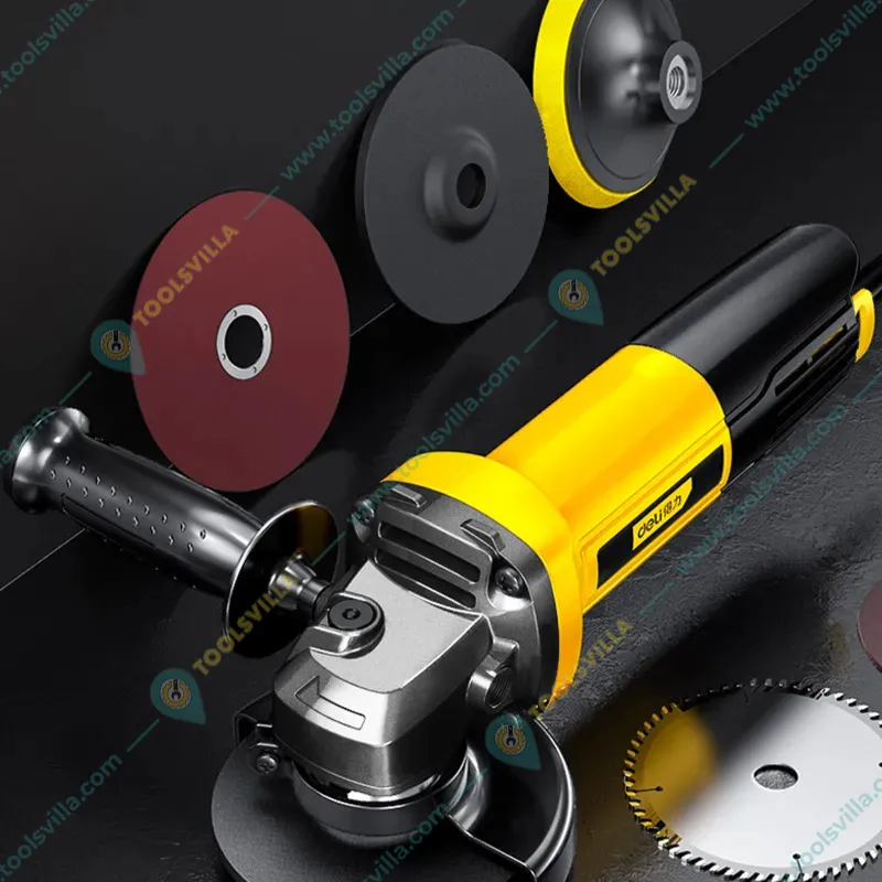 Deli 100 mm 750 Watt Angle Grinder, 12000 RPM (DL-JM100-E1)