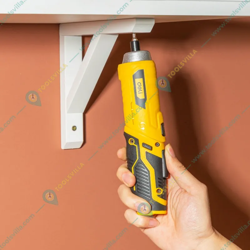 Deli 1/4 Inch 3.6V Lithium-Ion Cordless Screwdriver with Accessories (DL-DP04-E2B1)