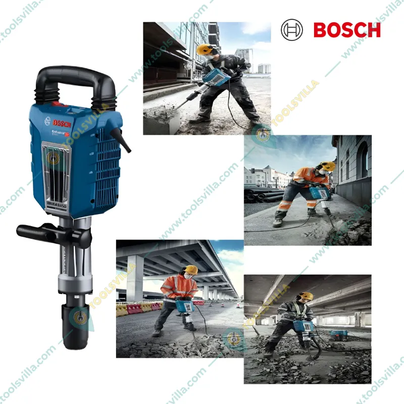 Bosch 15 Kg Demolition Hammer, 1750 W & 1900 BPM Impact Rate (GSH 14 C)