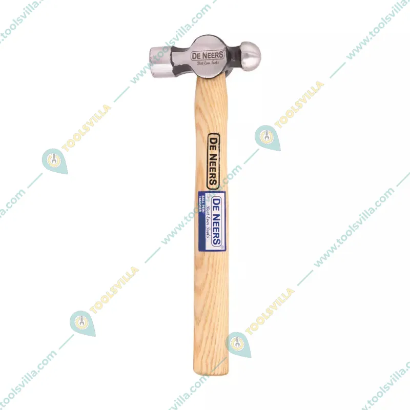 De Neers 500 g Ball Pein/Cross Pein Hammer with Wooden Handle 