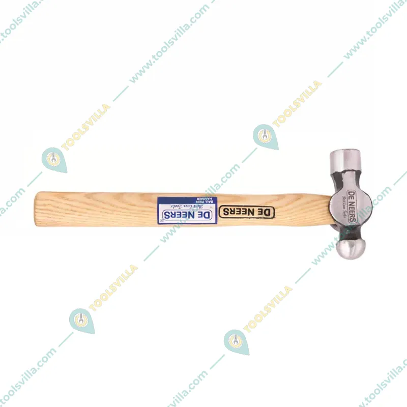 De Neers 500 g Ball Pein/Cross Pein Hammer with Wooden Handle 