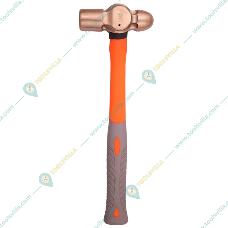De Neers Hand Tools Combo of 1 mm Figure Punch (0 to 9) And 230 gm Al-Br. Ball Pein Hammer With Handle