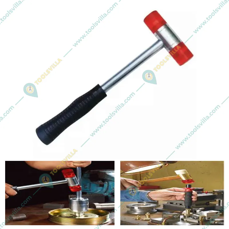 DE NEERS 25 mm Soft Faced Plastic Hammers With Fiberglass Handle (DN-25FL)
