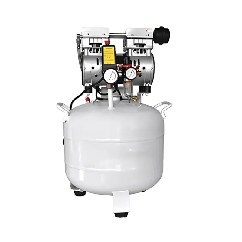 60 Liters Sound Less Dental Oil Free Air Compressor With 2HP Motor and 116 psi Max. Pressure