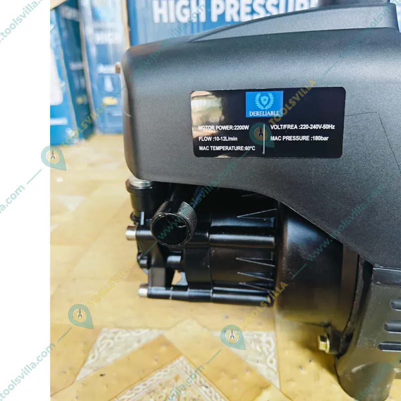 Premium Quality 2200 W 180 Bar High Pressure Car Washer With 10 Meters Hose Pipe and Other Accessories