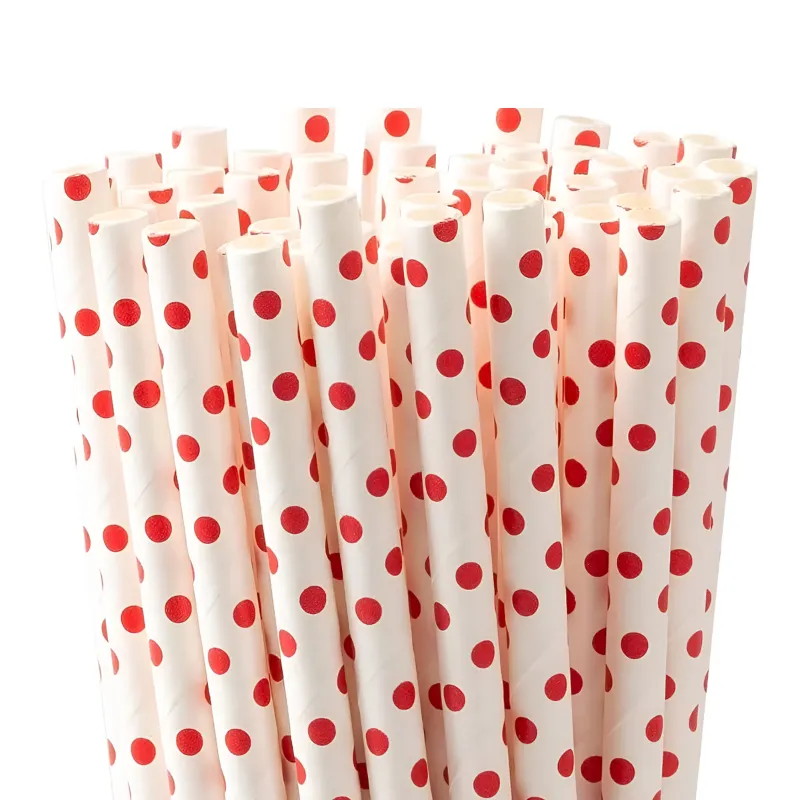 Designer 300pcs, Disposable Paper Drinking Straws for Parties, Cocktails and Weddings