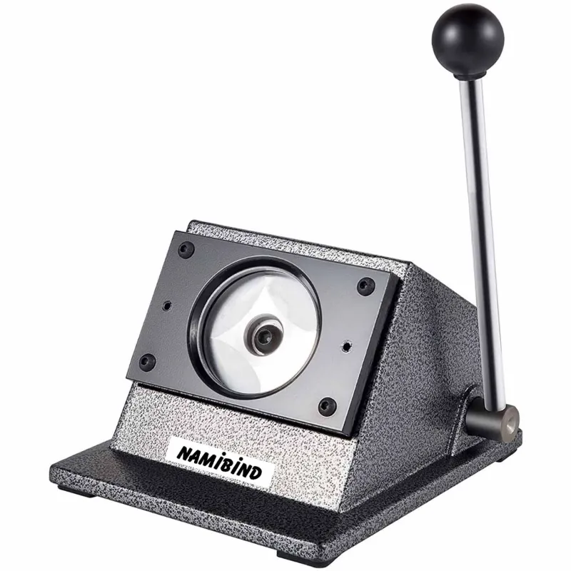 Namibind 44mm Round Badge Die Cutting Machine, Manual Circular Cutter for Button Badges, Stickers & Labels 