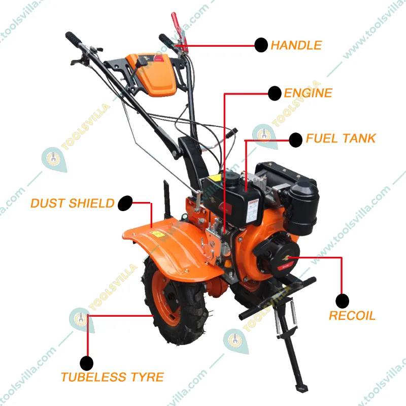 MITSUYAMA MY-473D, 4-Stroke 7HP Diesel Power Weeder 