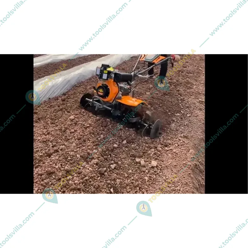 Mitsuyama 685D, 10 HP Diesel Power Tiler With 406 cc KAMA Engine, for Agriculture for Garden & Agriculture, Weeding in All Types of Crops & Gardens