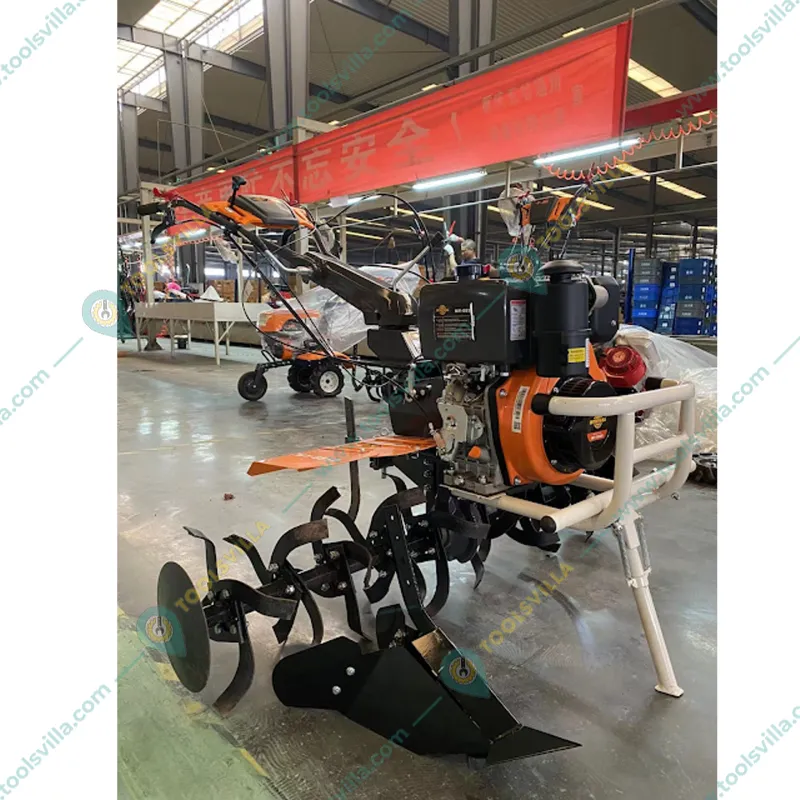 Mitsuyama 685D, 10 HP Diesel Power Tiler With 406 cc KAMA Engine, for Agriculture for Garden & Agriculture, Weeding in All Types of Crops & Gardens