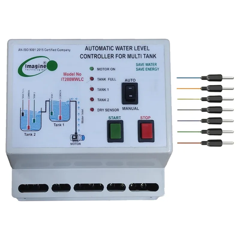 Imagine Technologies Fully Auto Water Level Controller for 2 Upper Tanks with 7 SS Sensors (IT280MWLC)-1 Year Warranty