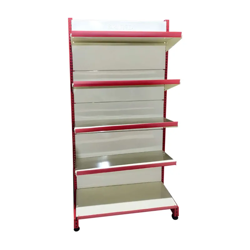 Ironic 6 feet x 3 feet 5 Shelves Slotted Channel Display Rack For Multipurpose Uses 