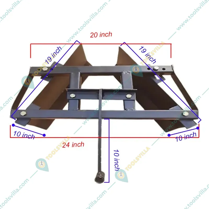 Dol (Med) Maker Attachment for 5 to 12 HP Petrol and Diesel Power Tiller