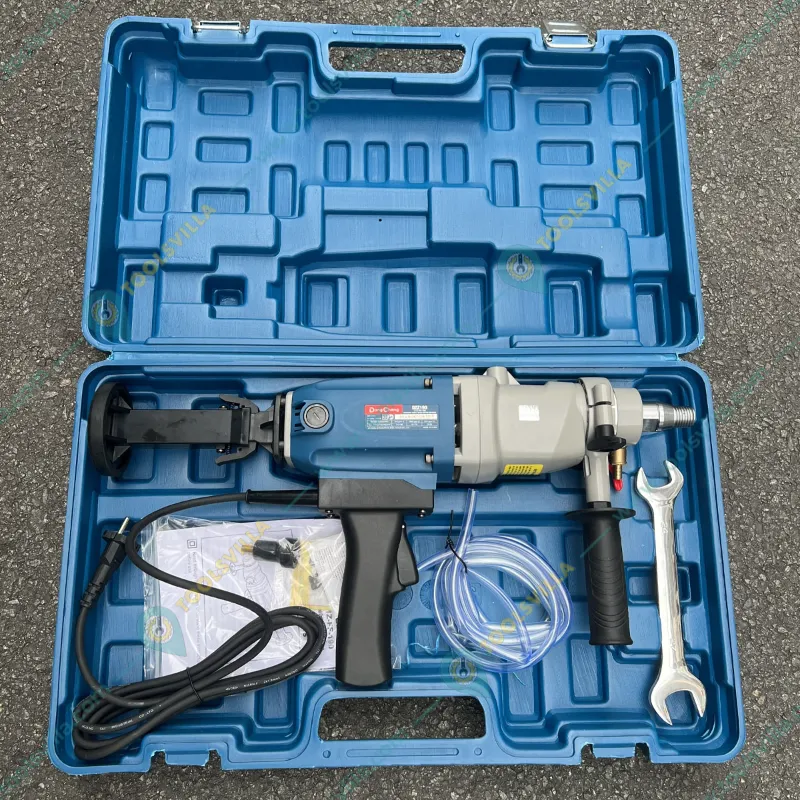 Dongcheng 190 mm 1800 Watt Diamond Core Drill Machine with Water Source & Accessories, 3300 RPM (DZZ190)