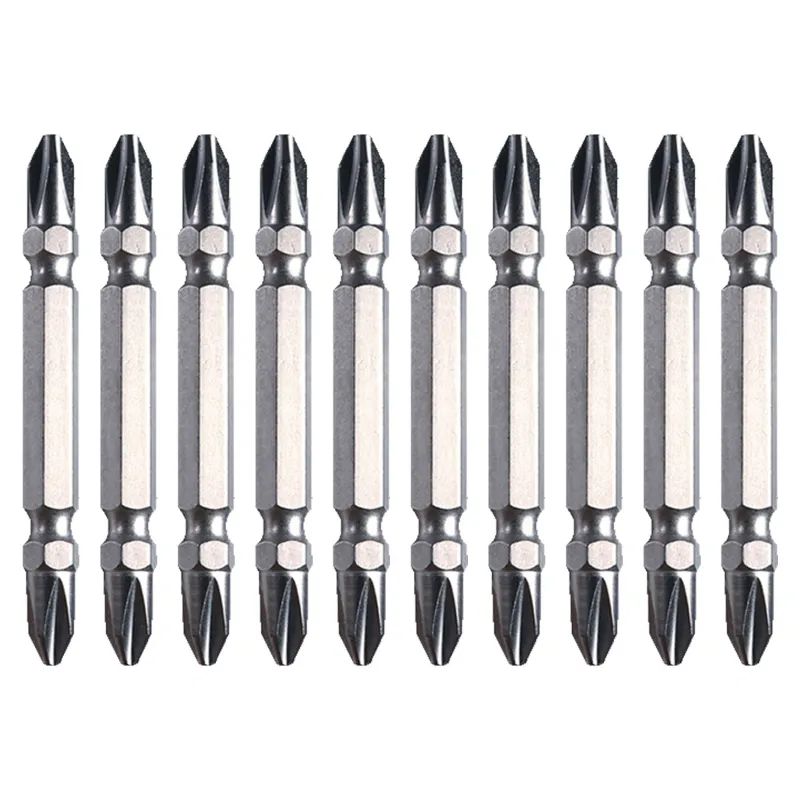 Dongcheng 10 Pcs 65 mm Double Head Philips Screwdriver Bit Set