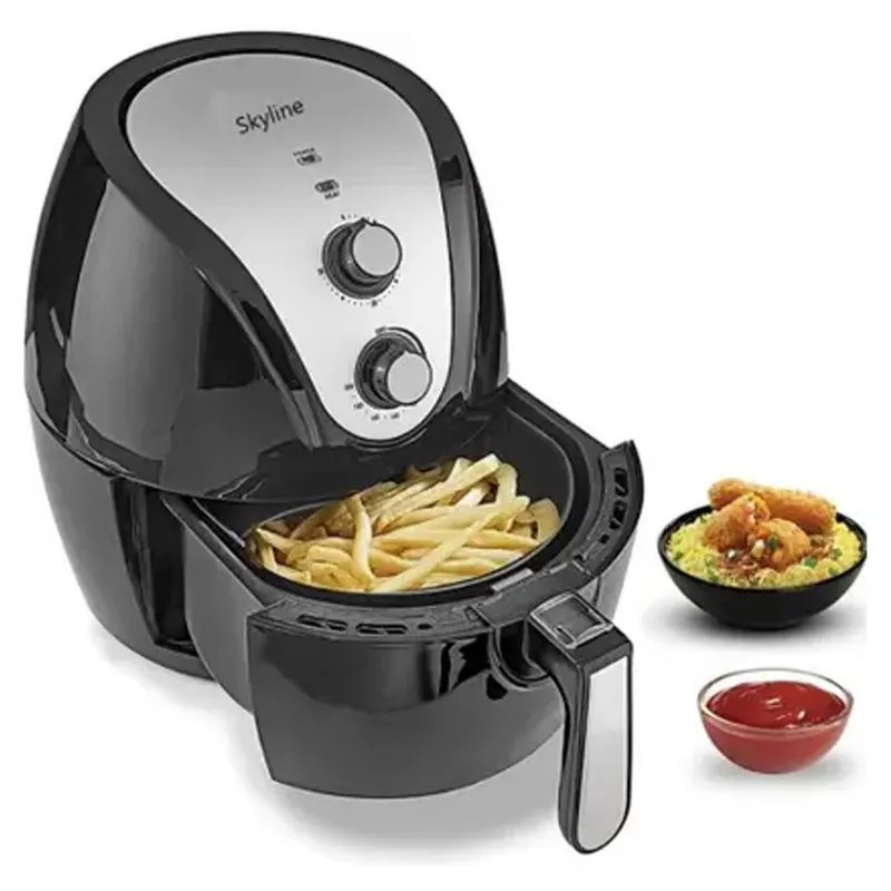 Skyline VTL-5115 Manual Air Fryer 1500 Watts 3.2L with Double Basket Dual Cooking for Healthy Meals With 1 Year Warranty
