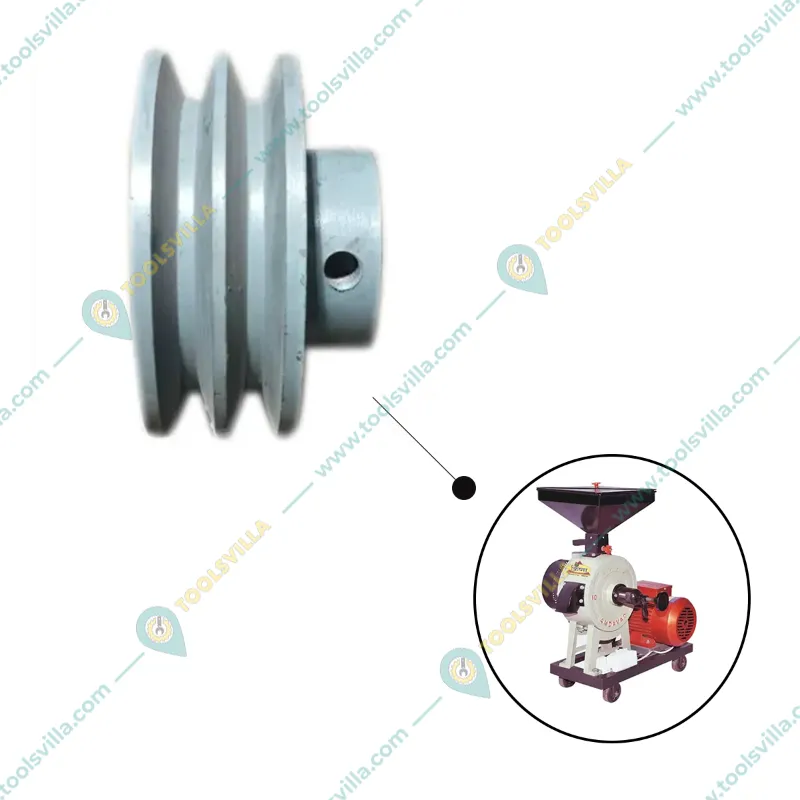 4 inch Double Belt Pulley for 12 inch and 14 inch Flour Mill