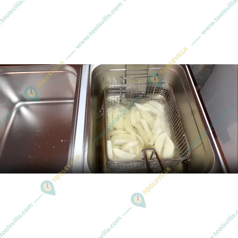 Commercial Stainless Steel Double Deep Fryer 6+6 Litres