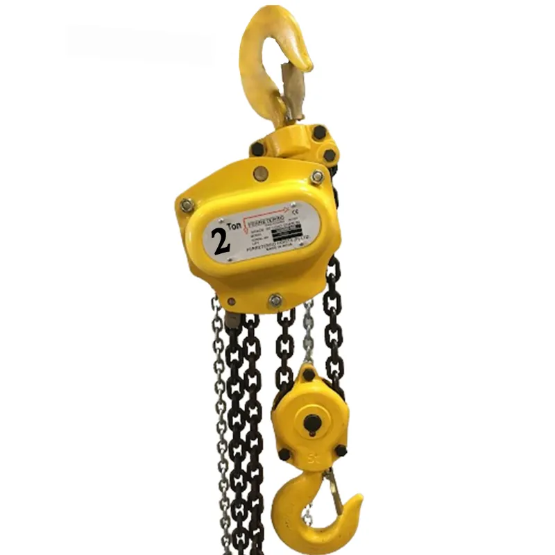 Ferreterro 2 ton Double Fall Chain Pulley Block (ISI Marked)(Chain Length-3m)