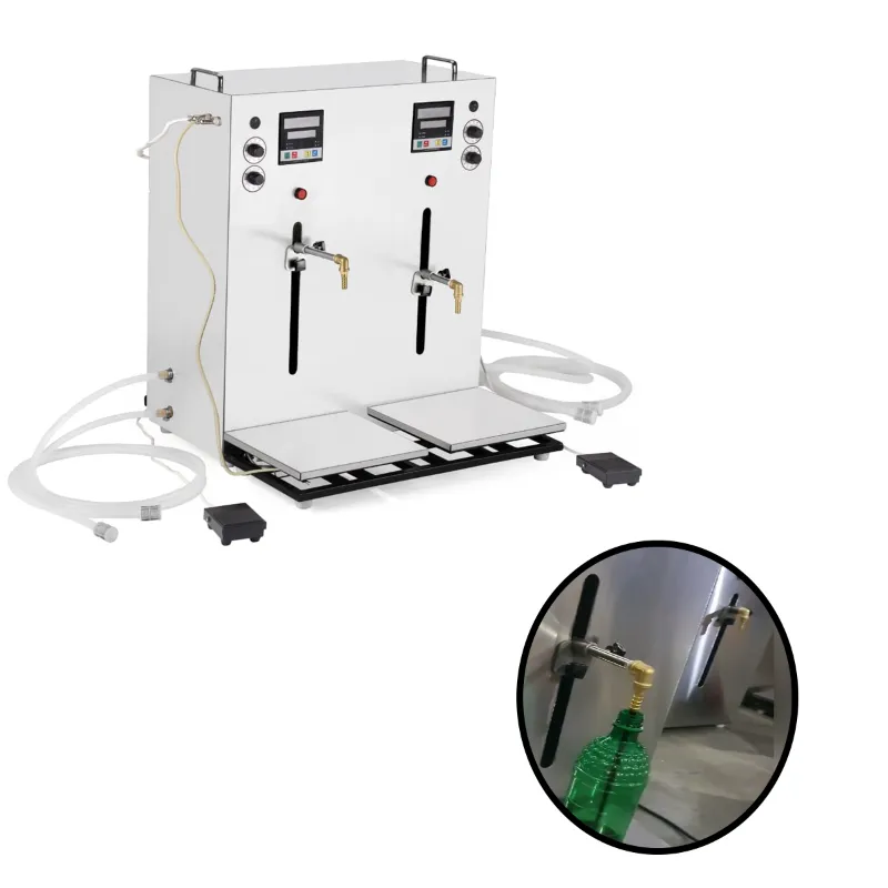 Premium Mustard Oil Filling Machine of Double Head, Stainless Steel Body