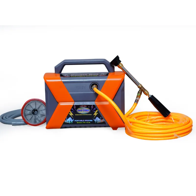 Pad Corp Double Motor Portable Battery Sprayer 12V 14A with Gun, 10 Meter Braided Hose Pipe & Free Extra Quick Connector