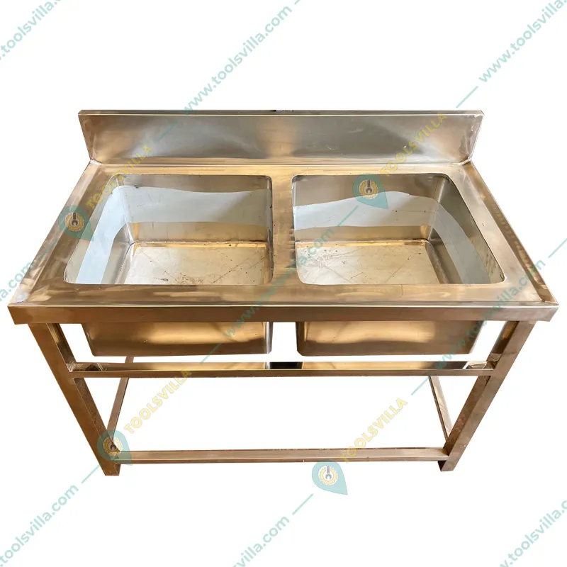 Stainless Steel Double Utility Sink for Commercial Purposes