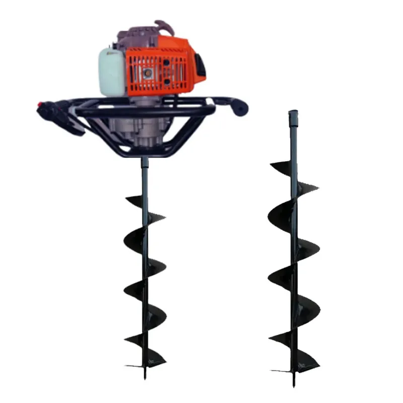 Latson EA82, 4 Stroke 82cc with 4 & 6 Inch Drill Bit Combo For Earth Auger/ Post Hole Digger With 1 Year Warranty 