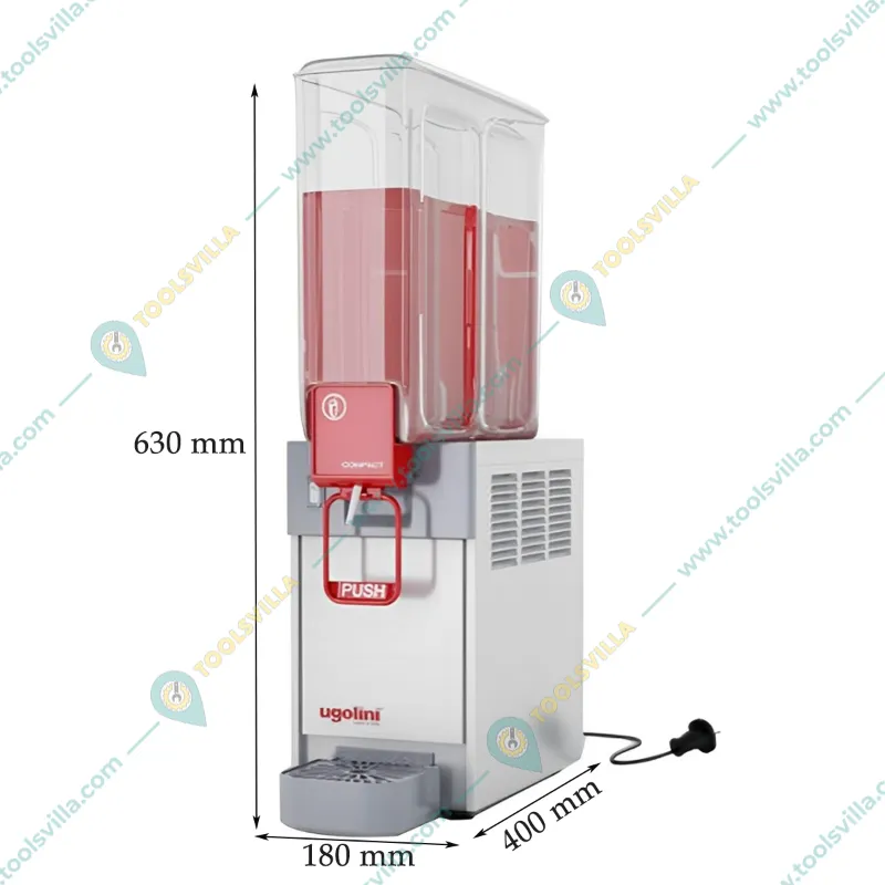 Ugolini 8 Liter Capacity Compact 8/1 Electric Cold Drink/Juice Dispenser