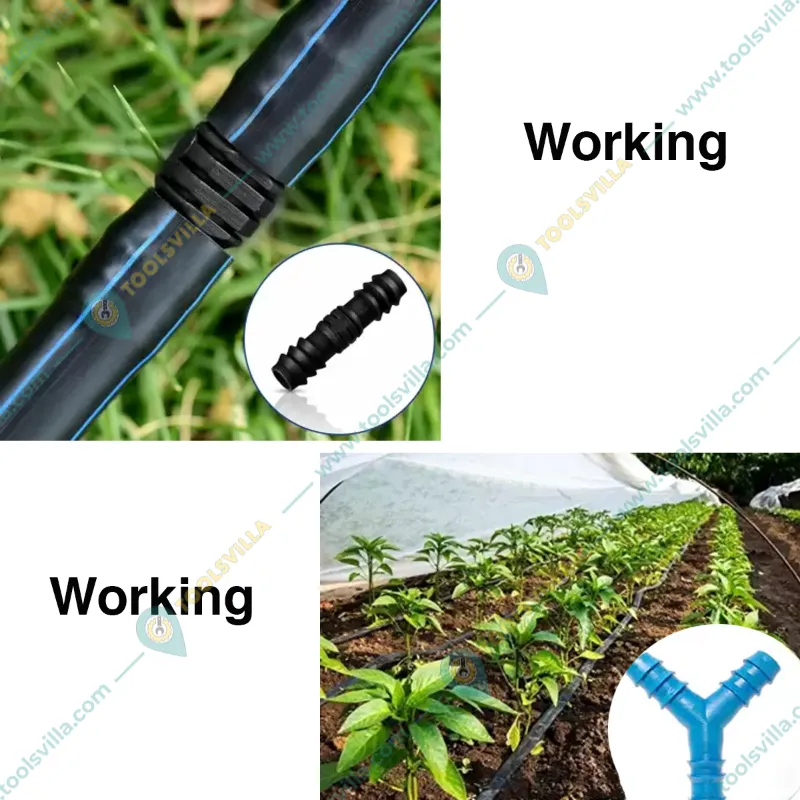 Combo Pack of Straight, Elbow, Tee and Y Joiner (50 pcs Each) for Drip Irrigation